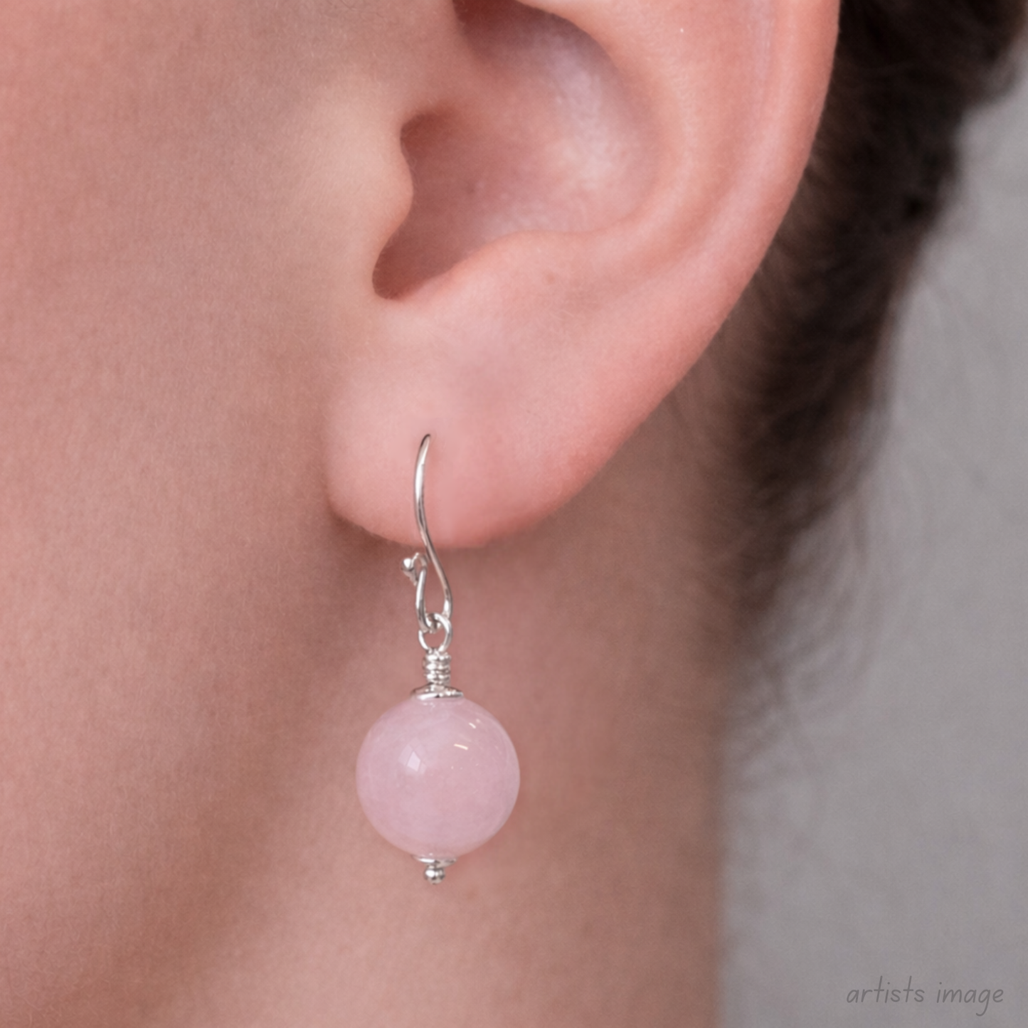 Rose Quartz Drop Earrings