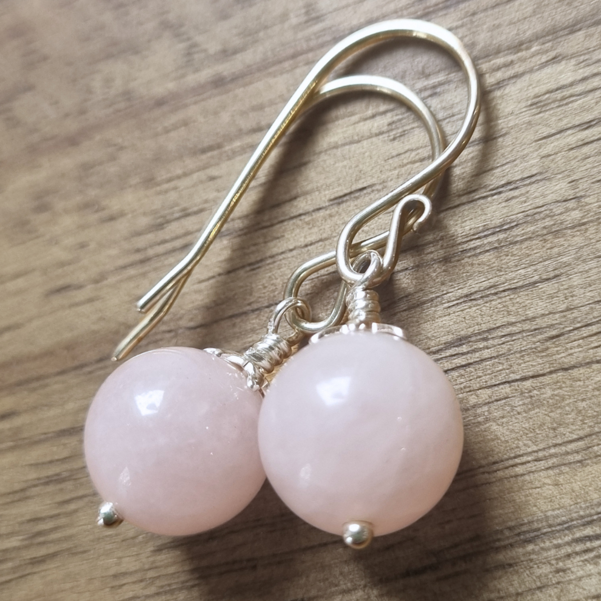 Rose Quartz Drop Earrings