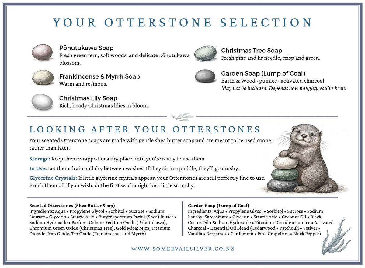 Otterstone Christmas Soap Selection: 1 Large + 3 Small