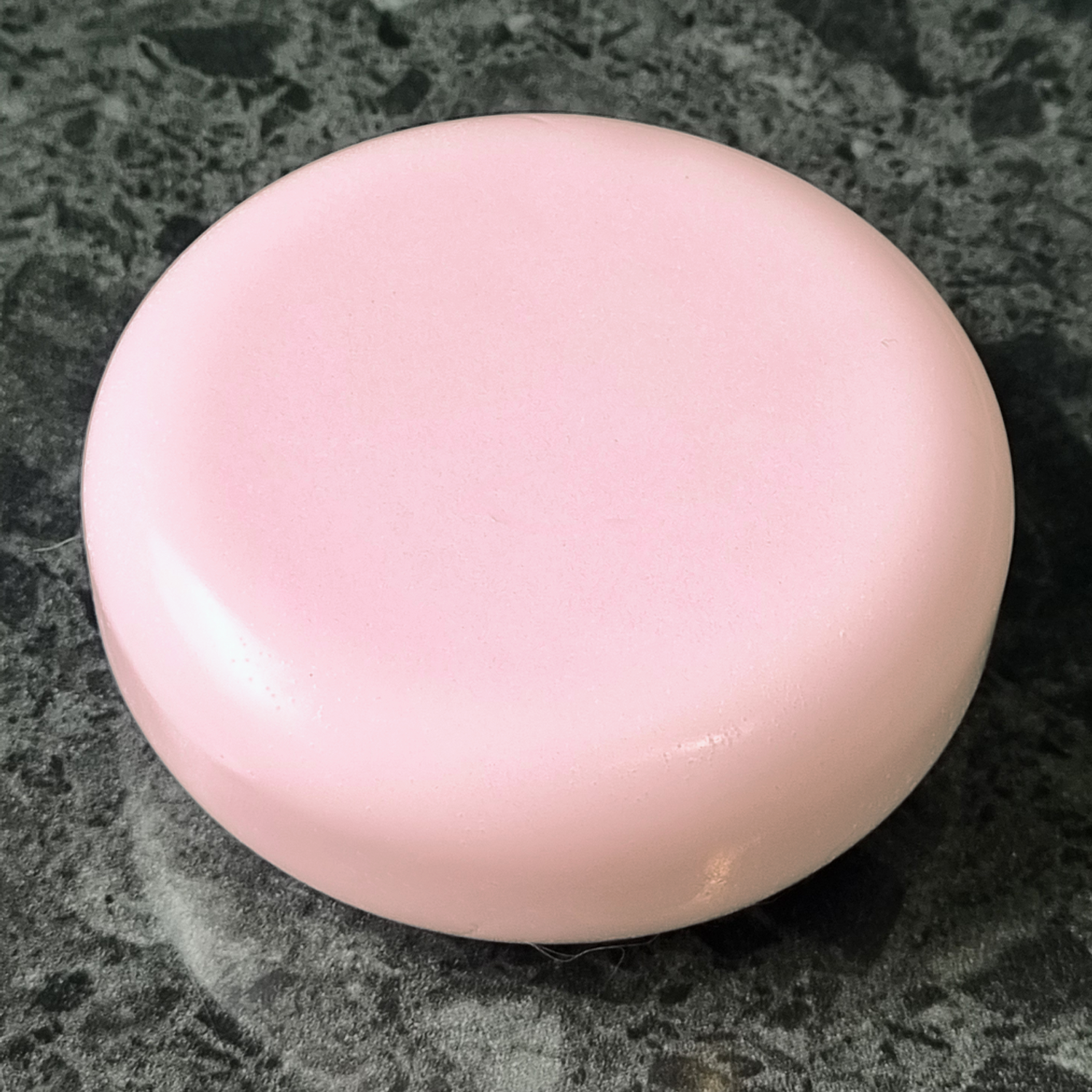 Classic rose scented round soap in pink