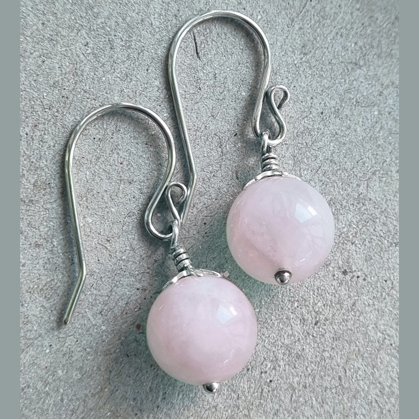 Rose Quartz Drop Earrings